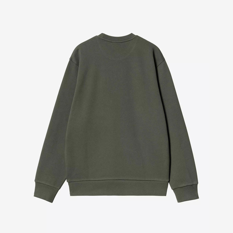 Sudadera Carhartt WIP: Script Embroidery Sweat (Opuntia White)