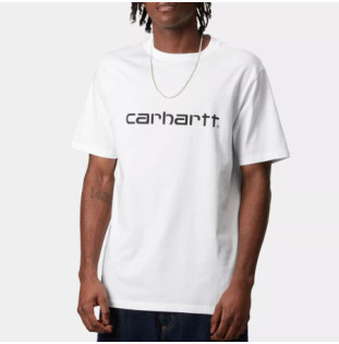 Camiseta Carhartt WIP: SS Script T Shirt (White Black)