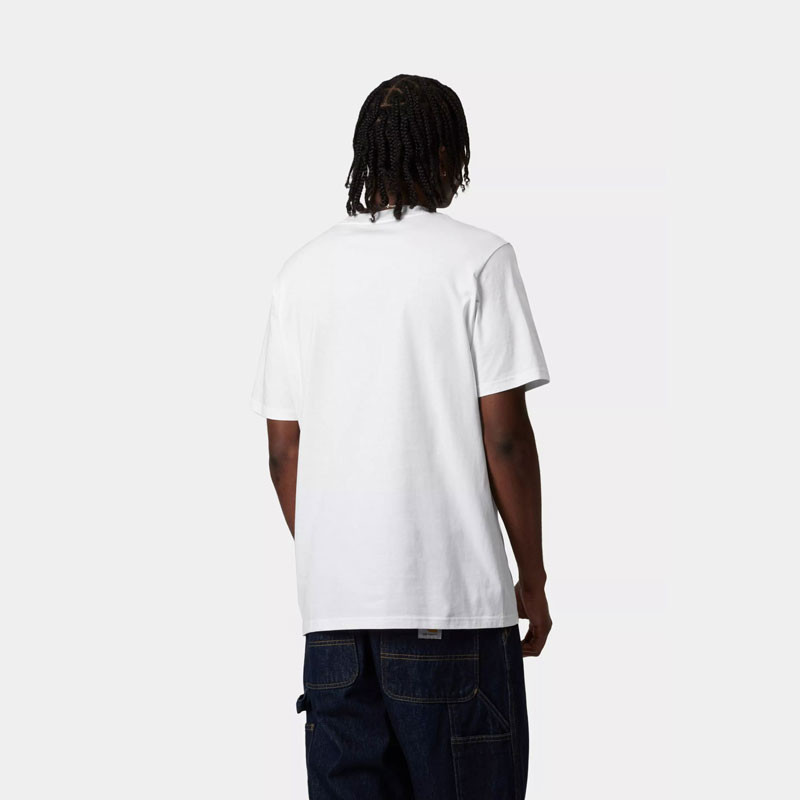 Camiseta Carhartt WIP: SS Script T Shirt (White Black)