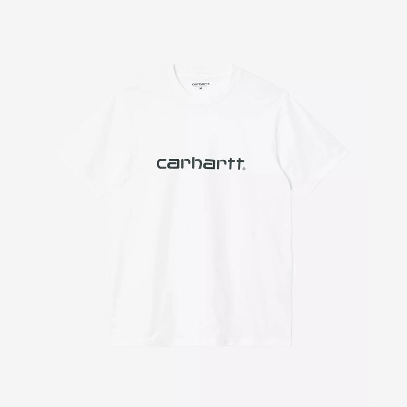 Camiseta Carhartt WIP: SS Script T Shirt (White Black)
