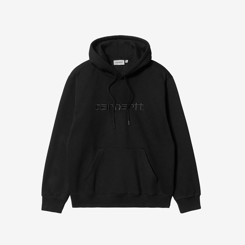 Sudadera Carhartt WIP: Hooded Carhartt Sweat (Black Black)