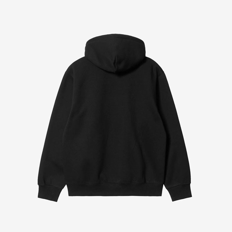 Sudadera Carhartt WIP: Hooded Carhartt Sweat (Black Black)