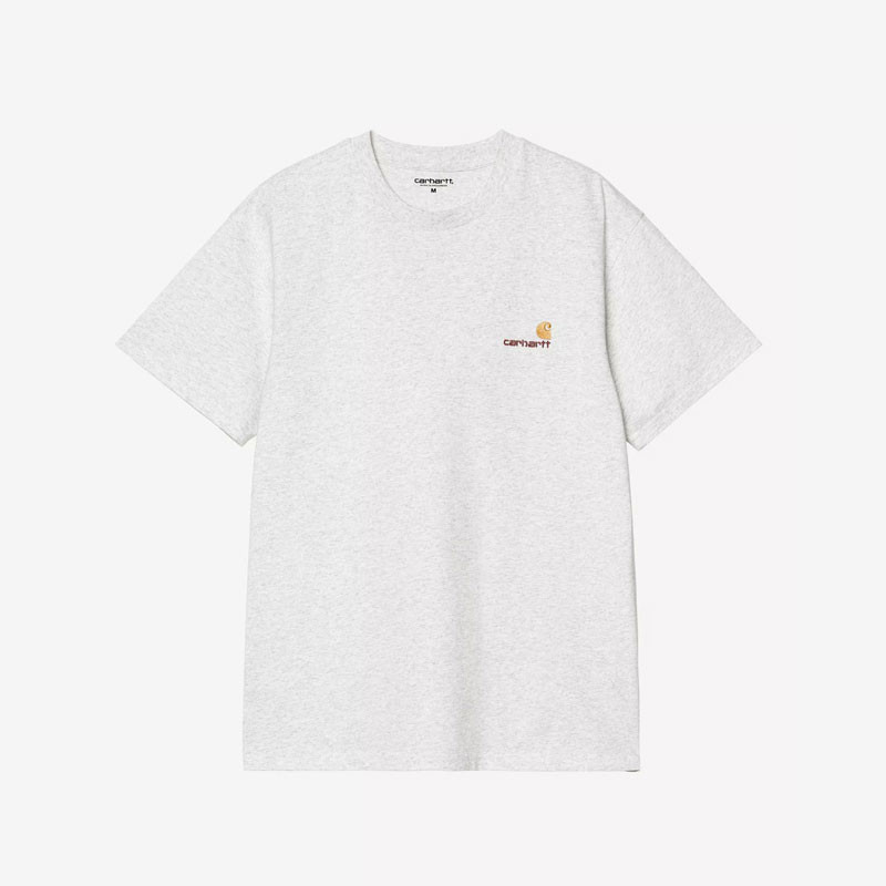 Camiseta Carhartt WIP: SS American Script T Shirt (Ash Heather)