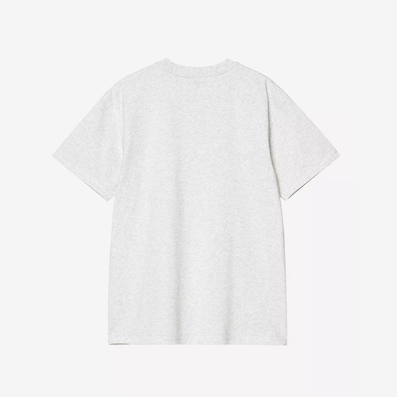Camiseta Carhartt WIP: SS American Script T Shirt (Ash Heather)