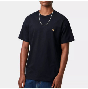 Camiseta Carhartt WIP: SS Chase T Shirt (Dark Navy Gold)