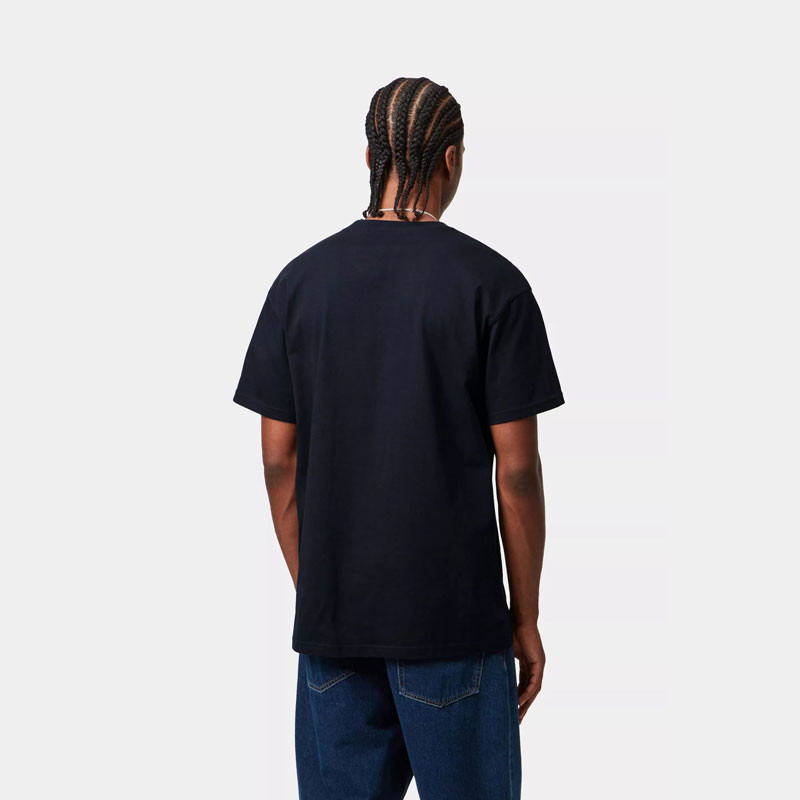 Camiseta Carhartt WIP: SS Chase T Shirt (Dark Navy Gold)