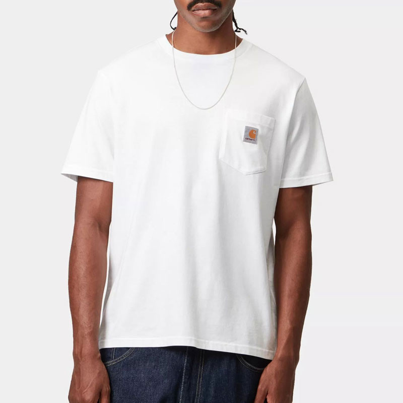 Camiseta Carhartt WIP: SS Pocket T Shirt (White)