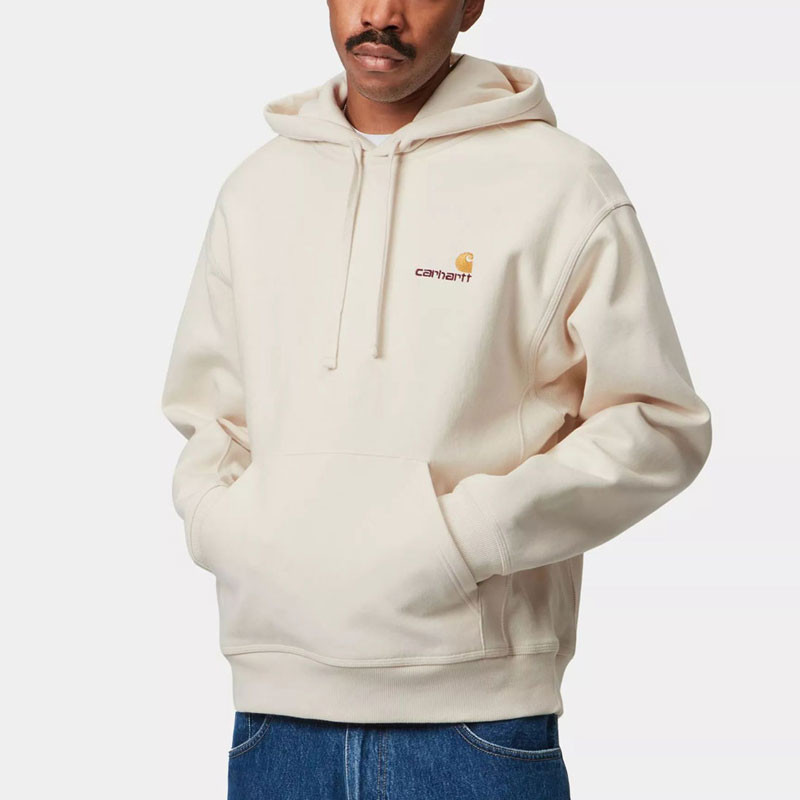 Sudadera Carhartt WIP: Hooded American Script Sweat (Natural)