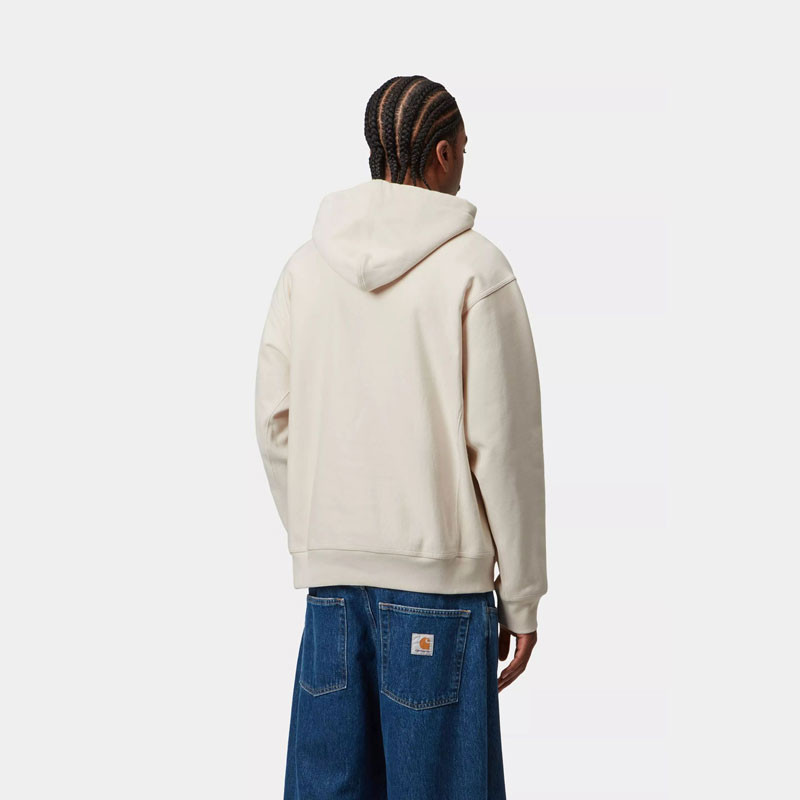 Sudadera Carhartt WIP: Hooded American Script Sweat (Natural)