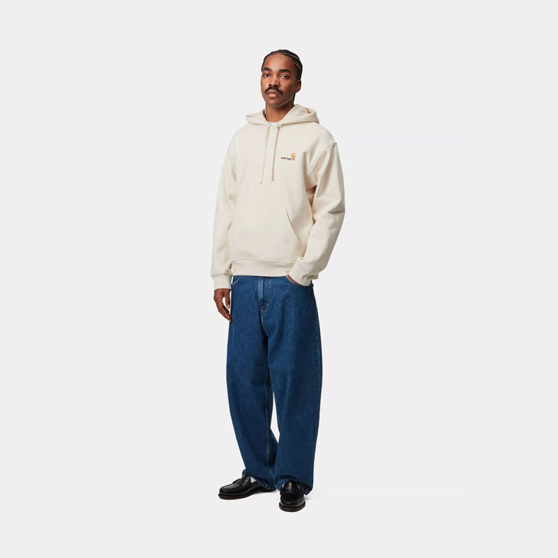 Sudadera Carhartt WIP: Hooded American Script Sweat (Natural)
