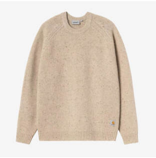 Jersey Carhartt WIP: Anglistic Sweater (Speckled Fleur de Sel)