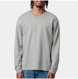 Camiseta Carhartt WIP: LS Chase T Shirt (Grey Heather Gold)