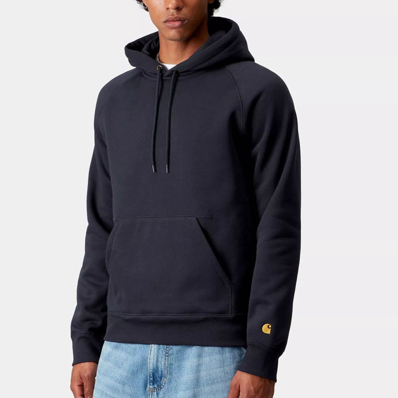 Sudadera Carhartt WIP: Hooded Chase Sweat (Dark Navy Gold)