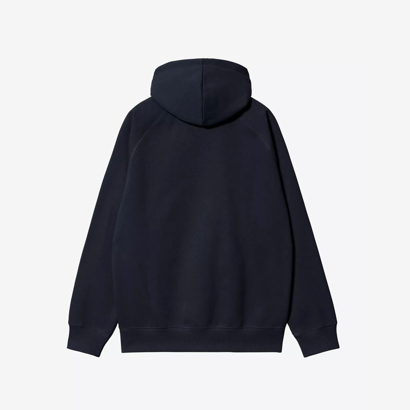 Sudadera Carhartt WIP: Hooded Chase Sweat (Dark Navy Gold)