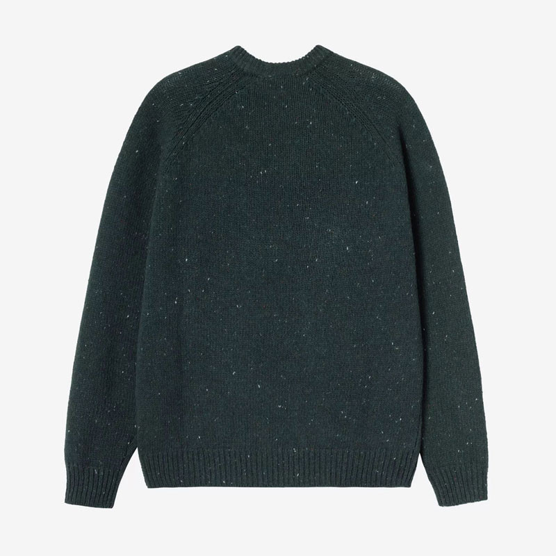 Jersey Carhartt WIP: Anglistic Sweater (Speckled Deep Lagoon)