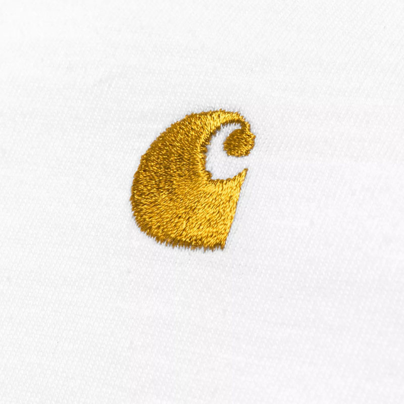 Camiseta Carhartt WIP: LS Chase T Shirt (White Gold)