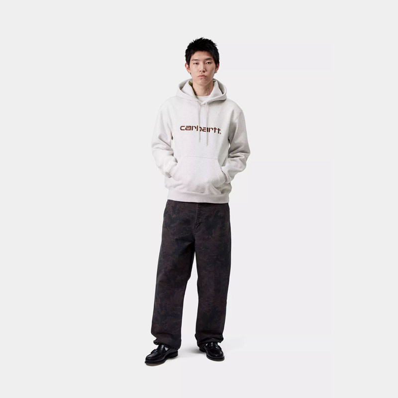 Sudadera Carhartt WIP: Hooded Carhartt Sweat (Ash Heather Rondo)