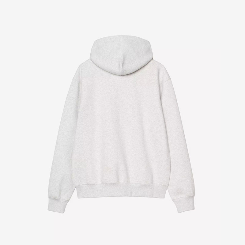 Sudadera Carhartt WIP: Hooded Carhartt Sweat (Ash Heather Rondo)