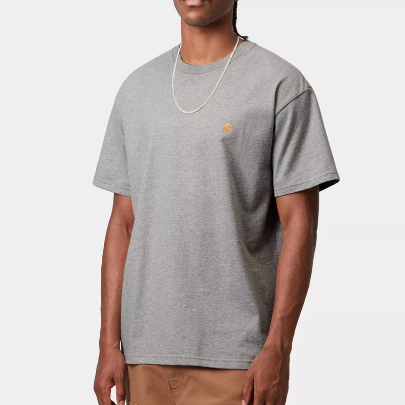 Camiseta Carhartt WIP: SS Chase T Shirt (Grey Heather Gold)