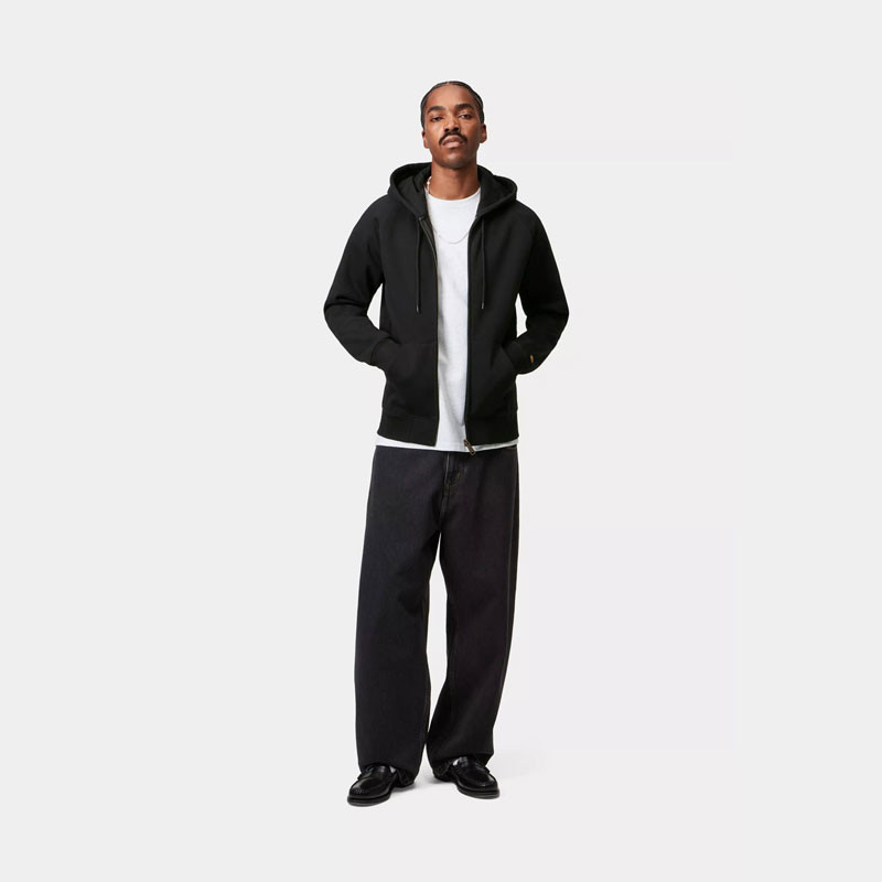 Sudadera Carhartt WIP: Hooded Chase Jacket (Black Gold)
