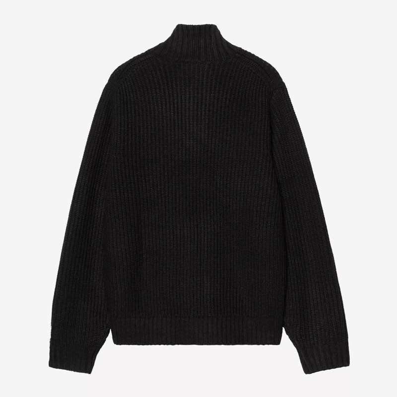 Jersey Carhartt WIP: Detroit Half Zip Sweater (Black)