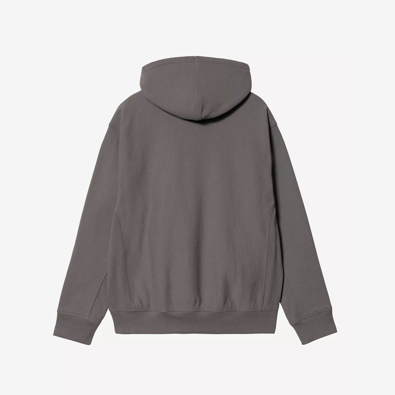 Sudadera Carhartt WIP: Hooded American Script Sweat (Porphyry)