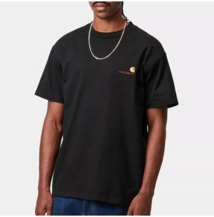 Camiseta Carhartt WIP: SS American Script T Shirt (Black)