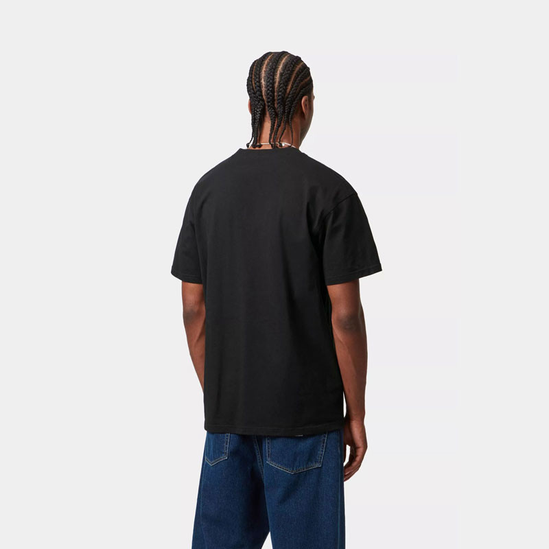 Camiseta Carhartt WIP: SS American Script T Shirt (Black)