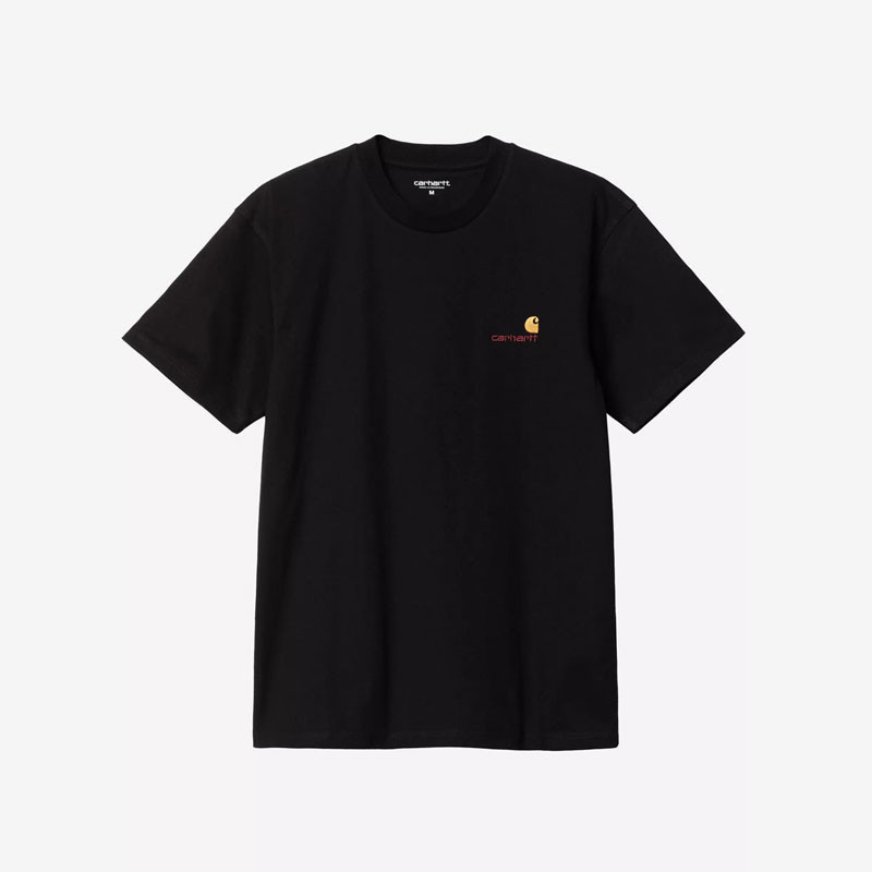 Camiseta Carhartt WIP: SS American Script T Shirt (Black)