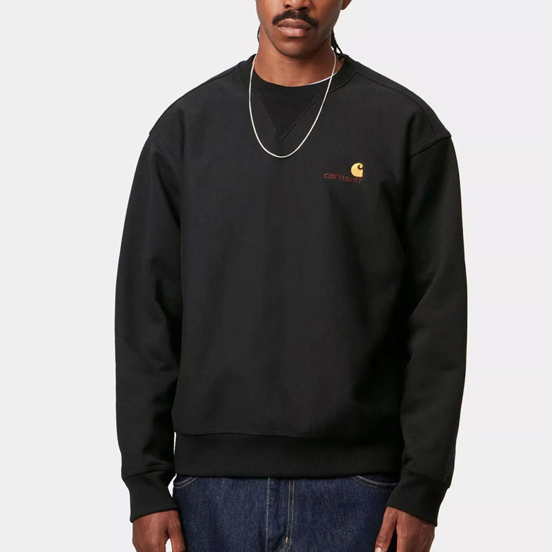 Sudadera Carhartt WIP: American Script Sweat (Black)