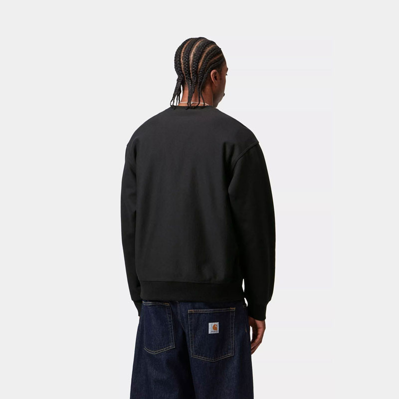 Sudadera Carhartt WIP: American Script Sweat (Black)