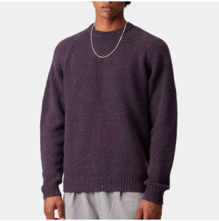 Jersey Carhartt WIP: Anglistic Sweater (Speckled Lakers)