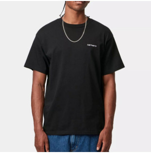 Camiseta Carhartt WIP: SS Script Embroidery T Shirt (Black White)