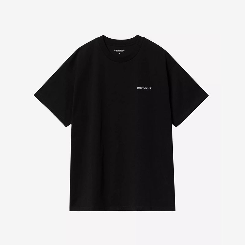 Camiseta Carhartt WIP: SS Script Embroidery T Shirt (Black White)