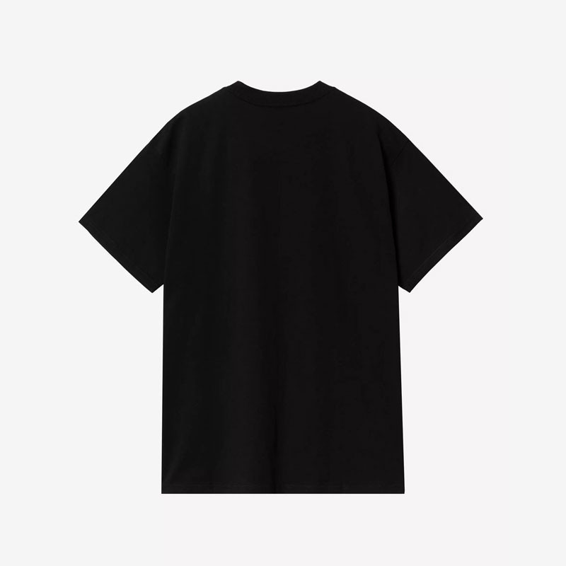 Camiseta Carhartt WIP: SS Script Embroidery T Shirt (Black White)