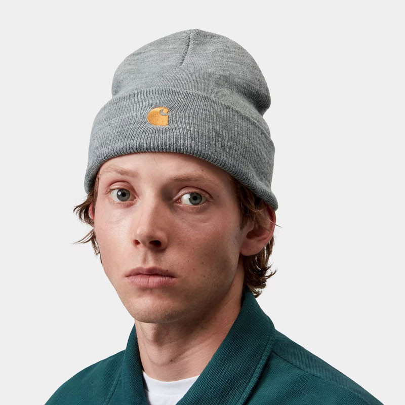 Gorro Carhartt WIP: Chase Beanie (Grey Heather Gold)