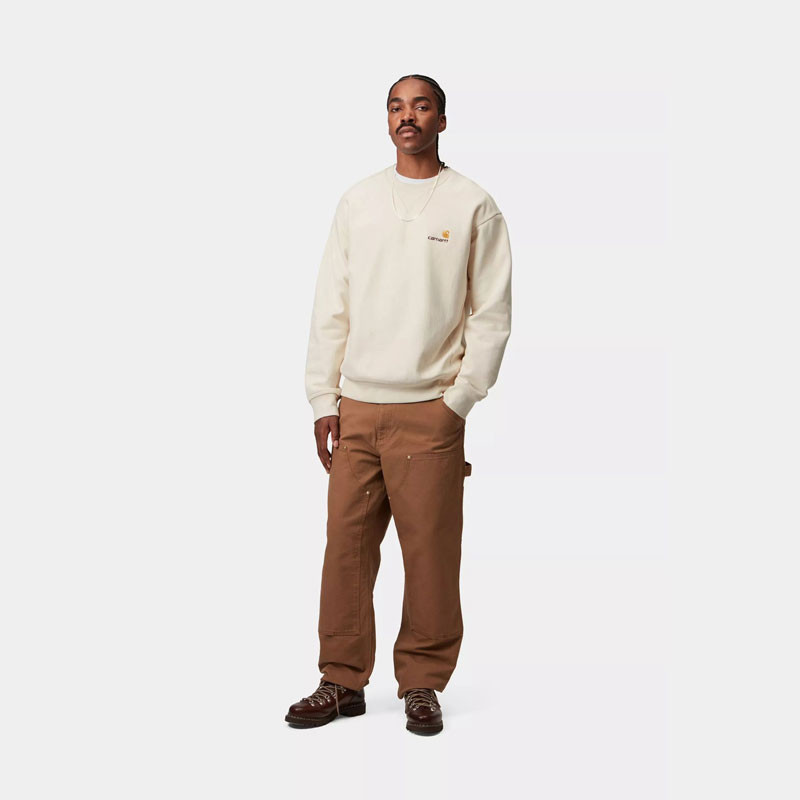 Sudadera Carhartt WIP: American Script Sweat (Natural)