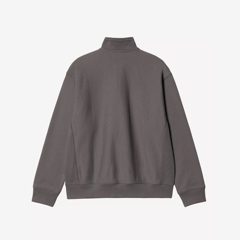 Sudadera Carhartt WIP: Half Zip American Script Sweat (Porphyry)