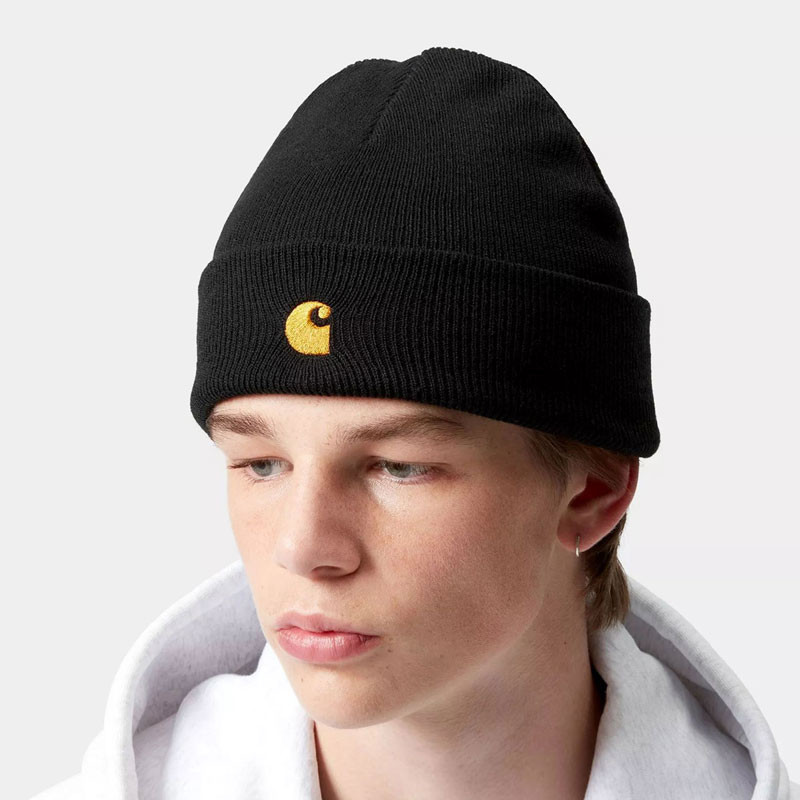 Gorro Carhartt WIP: Chase Beanie (Black Gold)