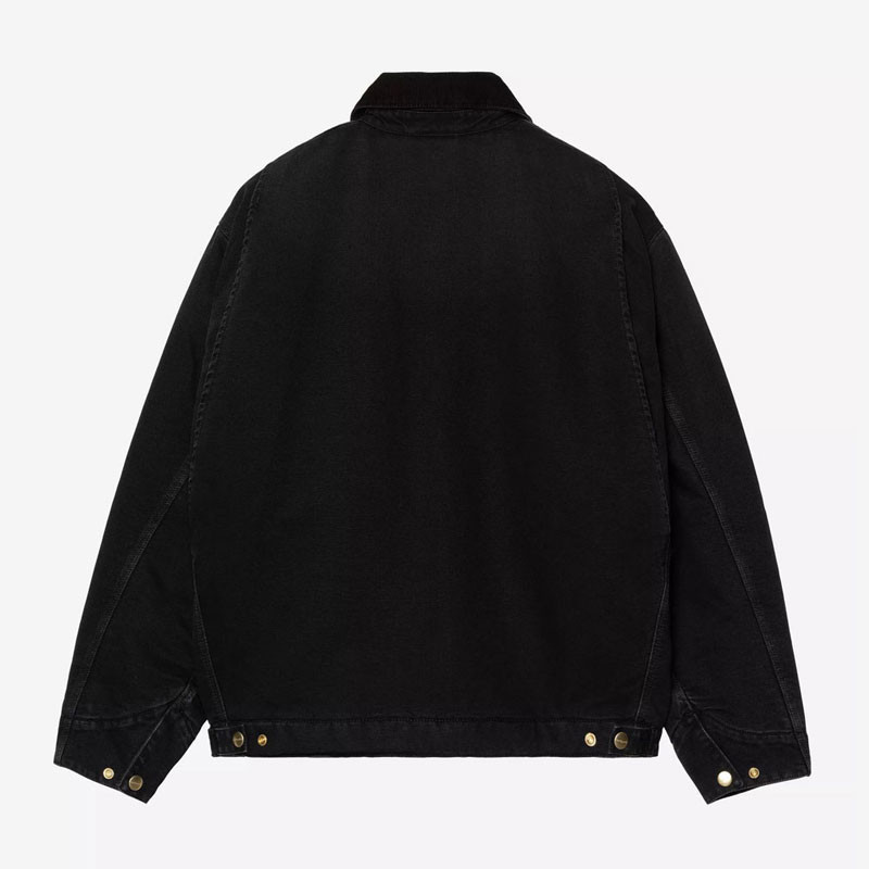 Chaqueta Carhartt WIP: OG Detroit Jacket (Black Black Stone Cnvs)