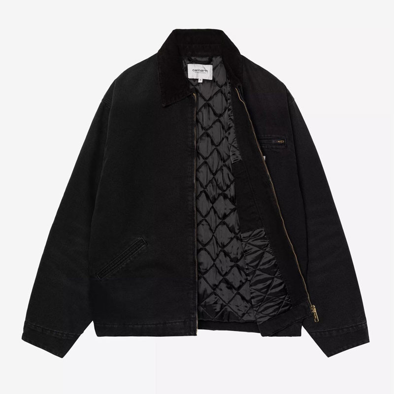 Chaqueta Carhartt WIP: OG Detroit Jacket (Black Black Stone Cnvs)