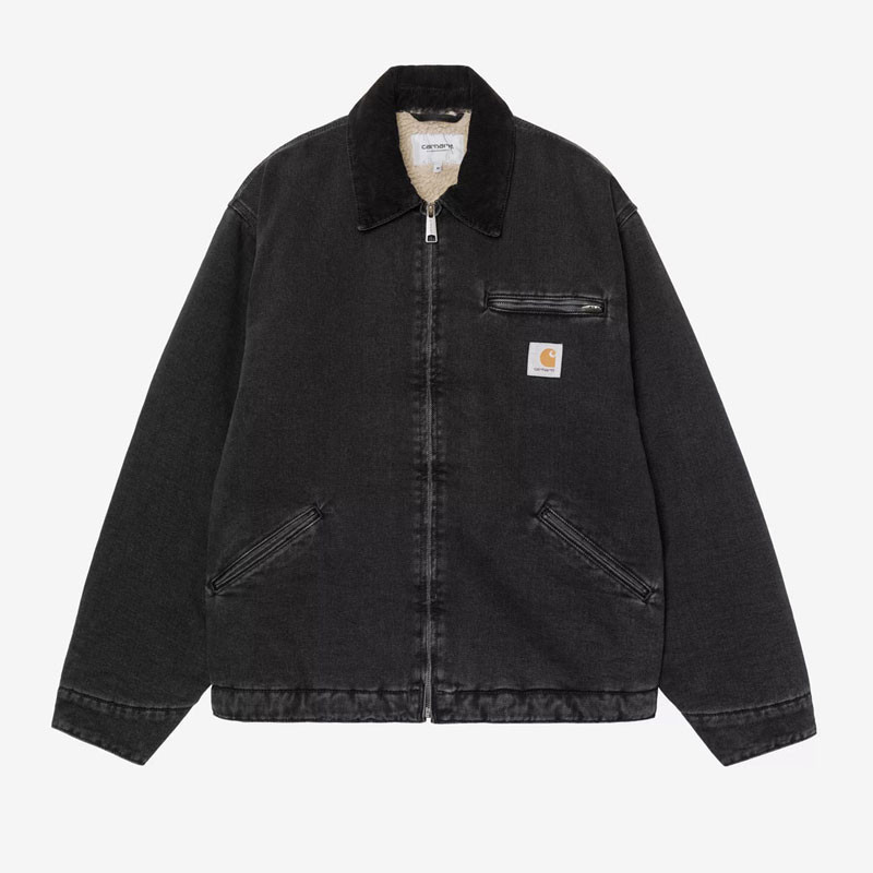 Chaqueta Carhartt WIP: OG Detroit Jacket (Black Black Stone Wsh)