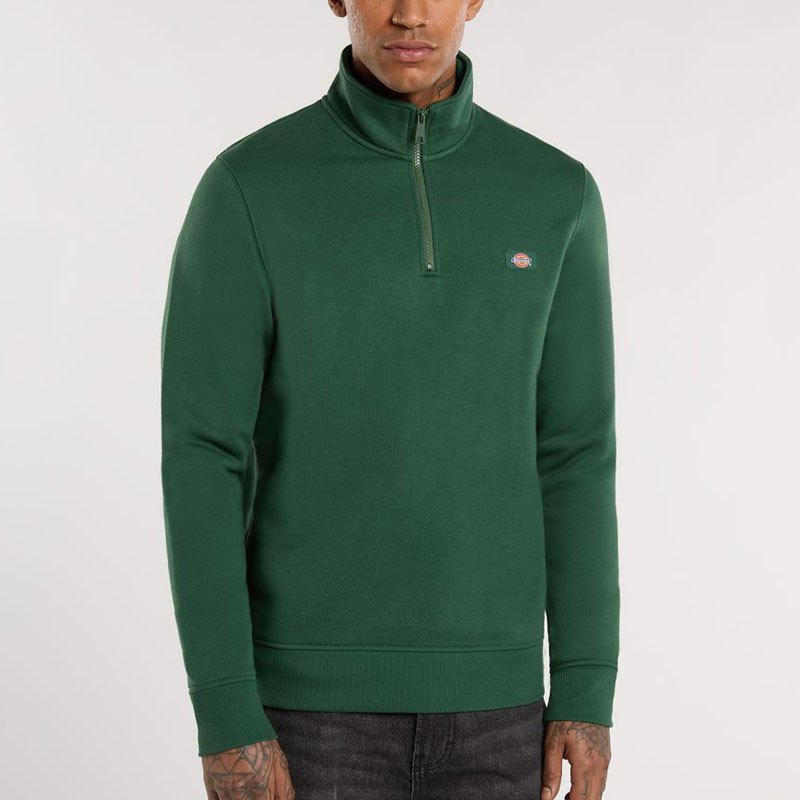 Sudadera Dickies: Oakport Quarter Zip (Pine Needle Green)