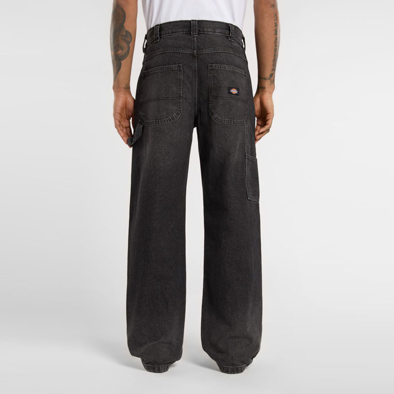 Pantalón Dickies: Stevensville Carpent Dnim (Blk Wash Faded)