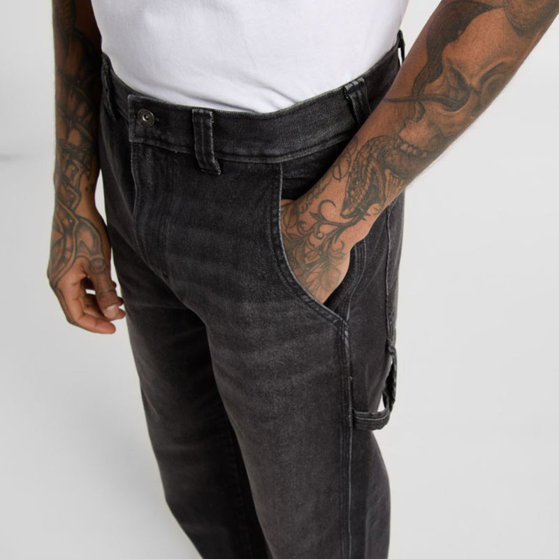 Pantalón Dickies: Stevensville Carpent Dnim (Blk Wash Faded)