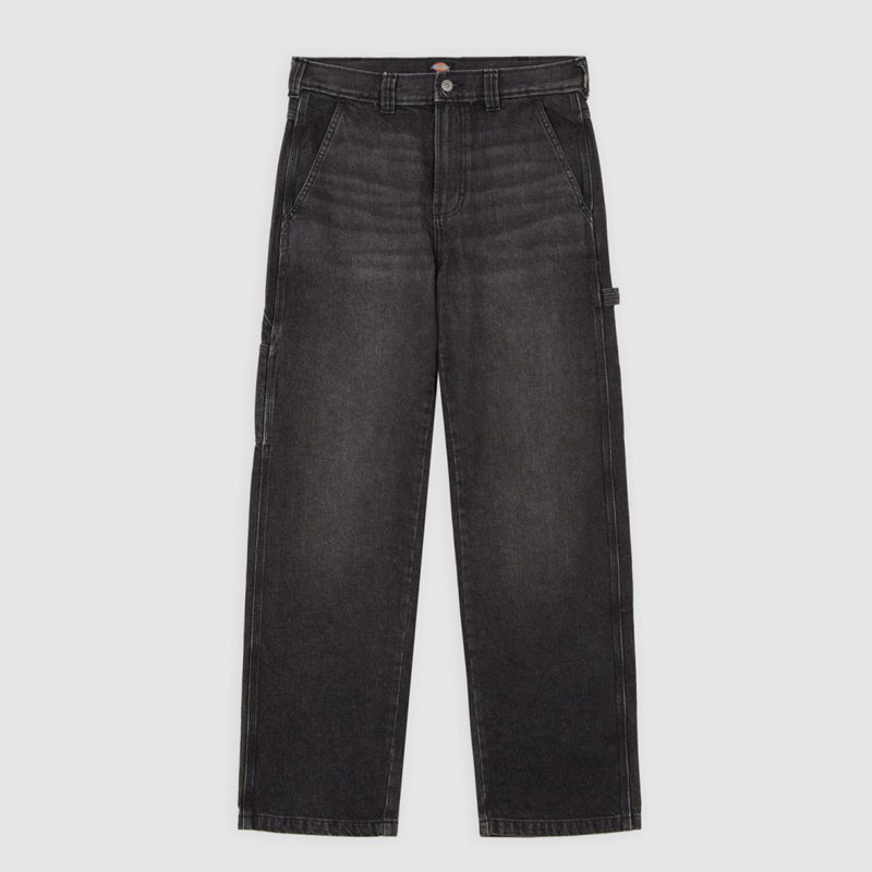 Pantalón Dickies: Stevensville Carpent Dnim (Blk Wash Faded)