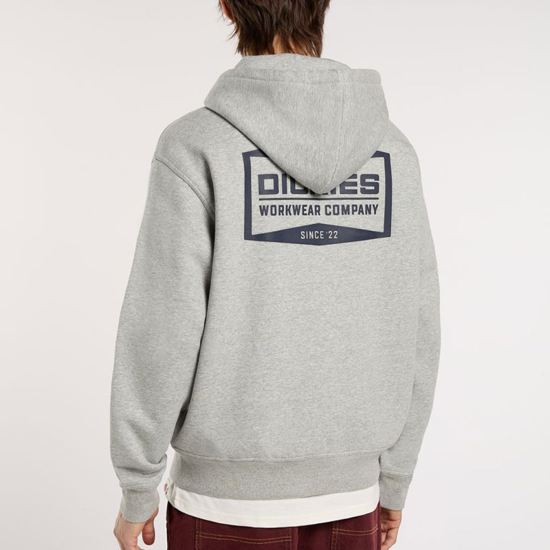 Sudadera Dickies: Bolivar Fz Hoodie (Grey Melange)
