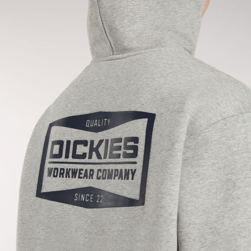 Sudadera Dickies: Bolivar Fz Hoodie (Grey Melange)