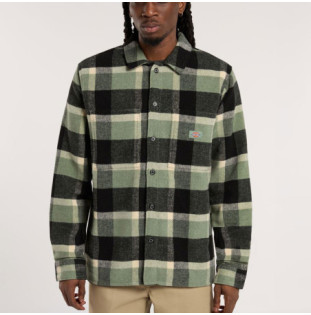 Camisa Dickies: Plaid Coaling LS Shirt (Sea Spray)