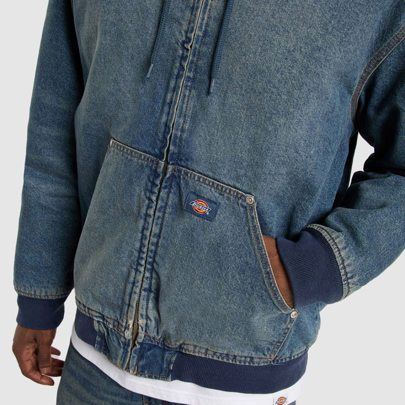 Chaqueta Dickies: Hilham Hooded Jacket (Khaki Tinted Blue)